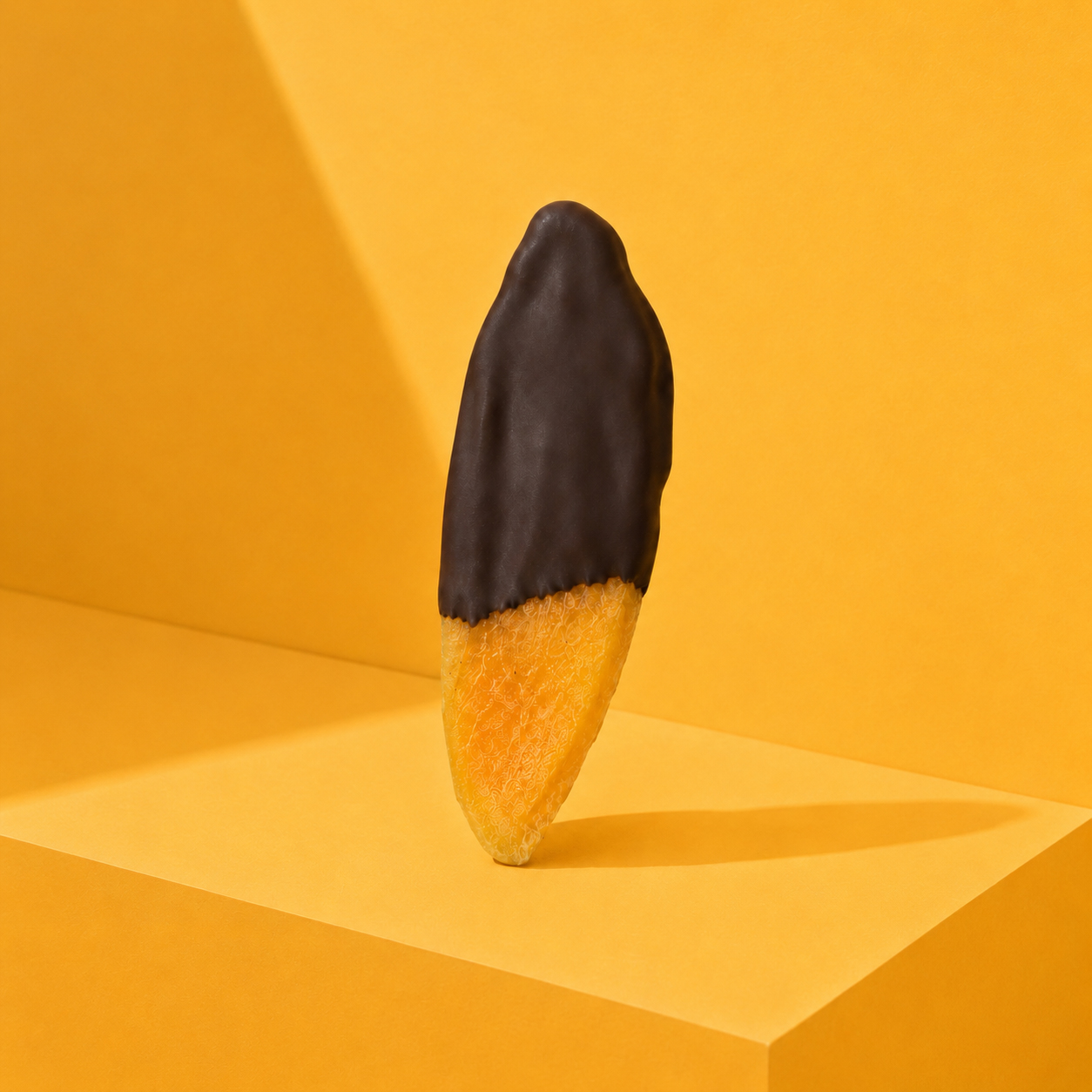 Mango Scheiben mit Zartbitter-Schokolade